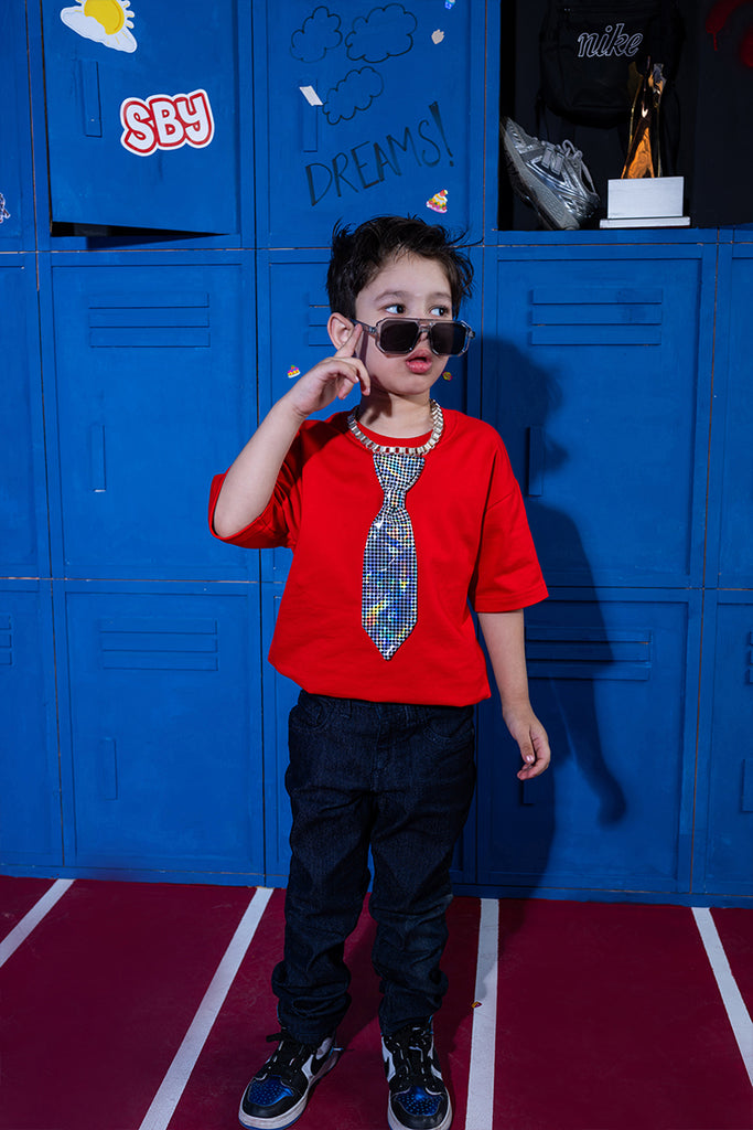 King Tie Tee (Red)