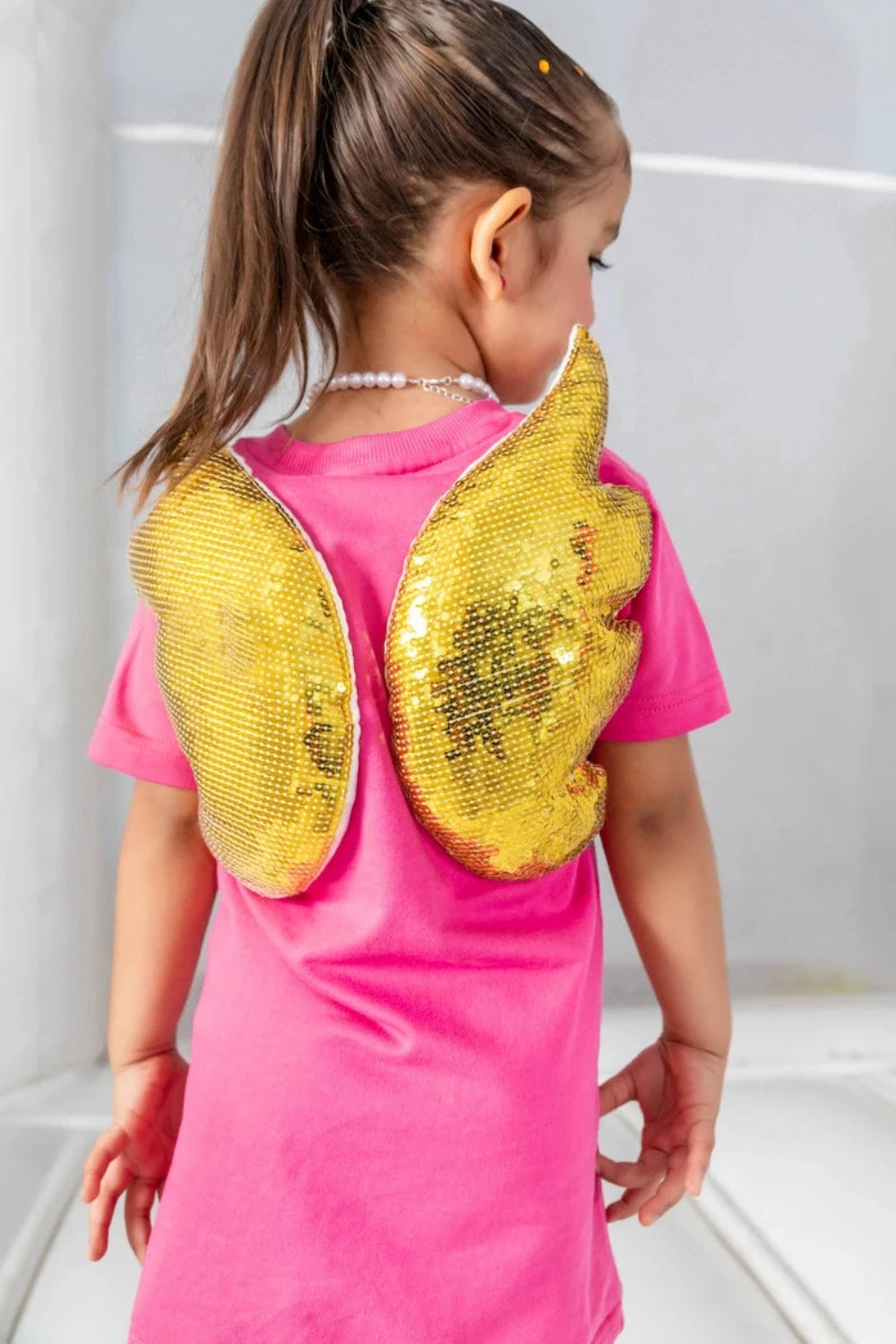 Golden Wings Dress (Pink)