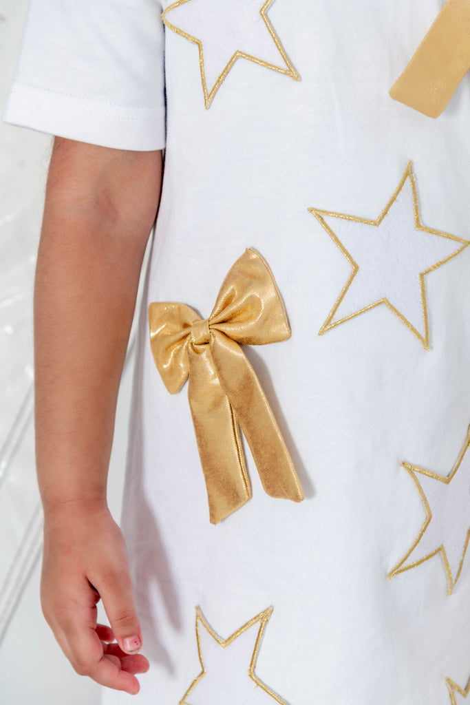 Golden Wings Dress (White) – Sanctioned By You