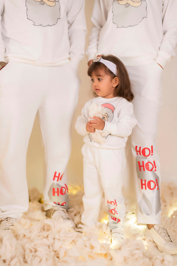 White Christmas Adult Coord Jogger Set