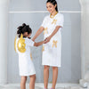 Golden Wings Dress (White)